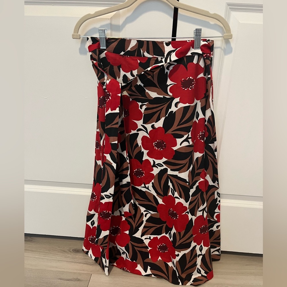 Kate Spade floral A line skirt